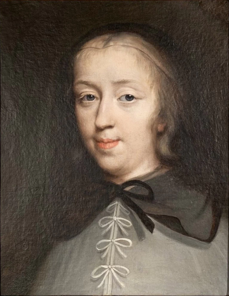 Ritratto di Anna Genoveffa di Borbone - Condé (1619, 1679), moglie di Enrico II di Orléans, Longueville